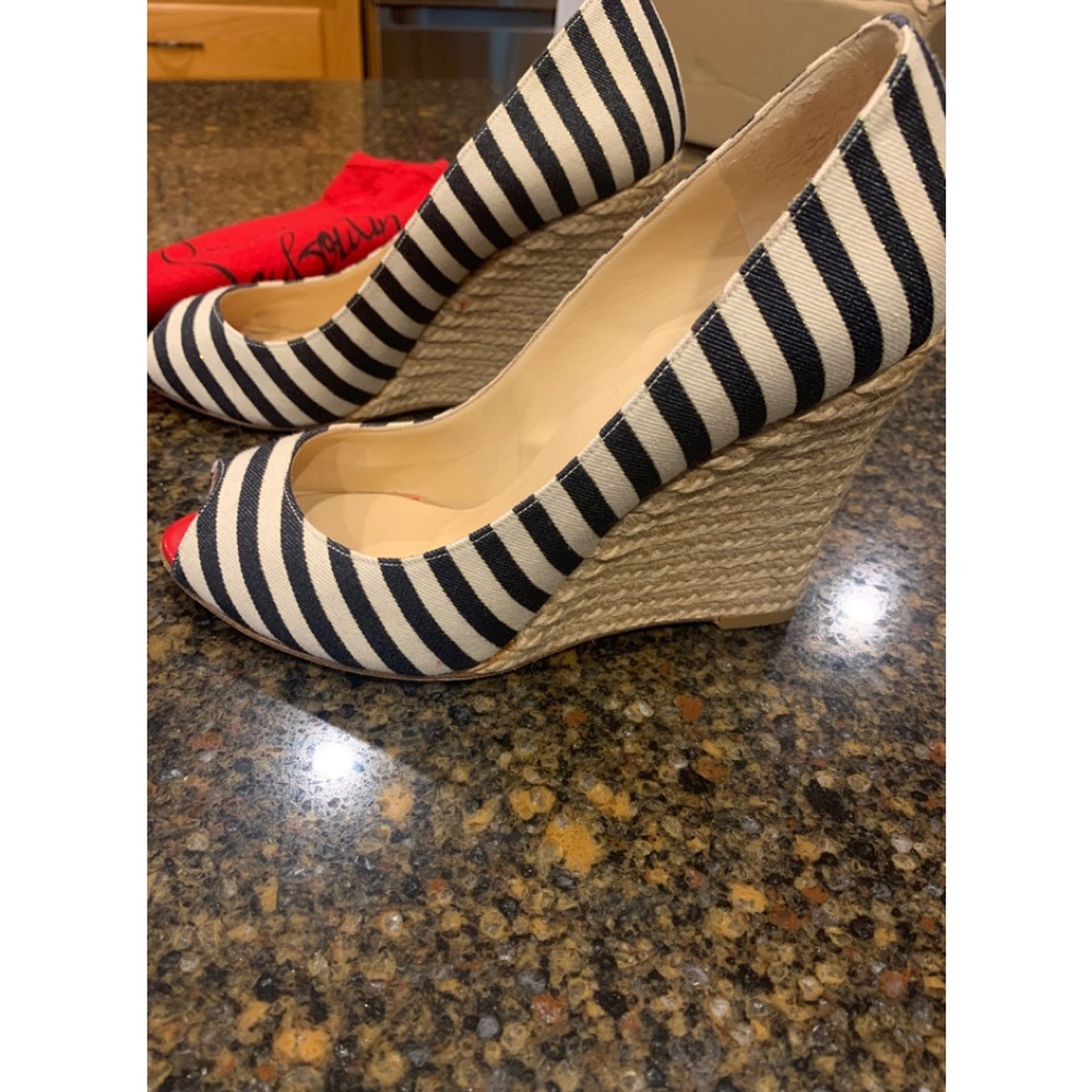 Christian Louboutin espadrilles/ wedge - Nautical vacation - Picture 10 of 12